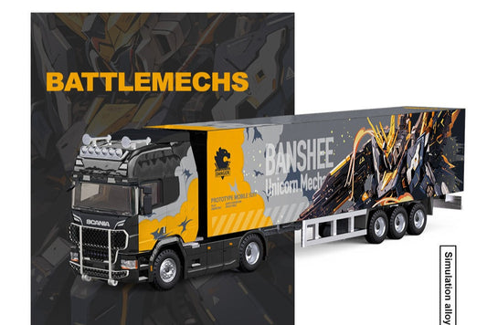 (Pre-Order) (CC644022) Scania Container Truck - (Grey Mecha Livery)