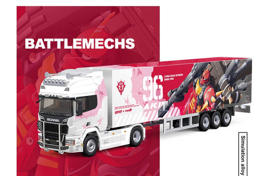 (Pre-Order) (CC644023) Scania Container Truck - (Pink Mecha Livery)