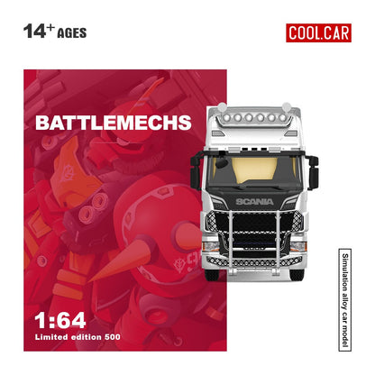 (Pre-Order) (CC644023) Scania Container Truck - (Pink Mecha Livery)