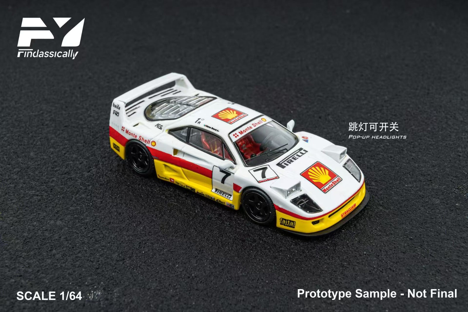 (Pre-Order) Finclassically - F40 (Shell Livery) – 303 Exclusive Diecasts