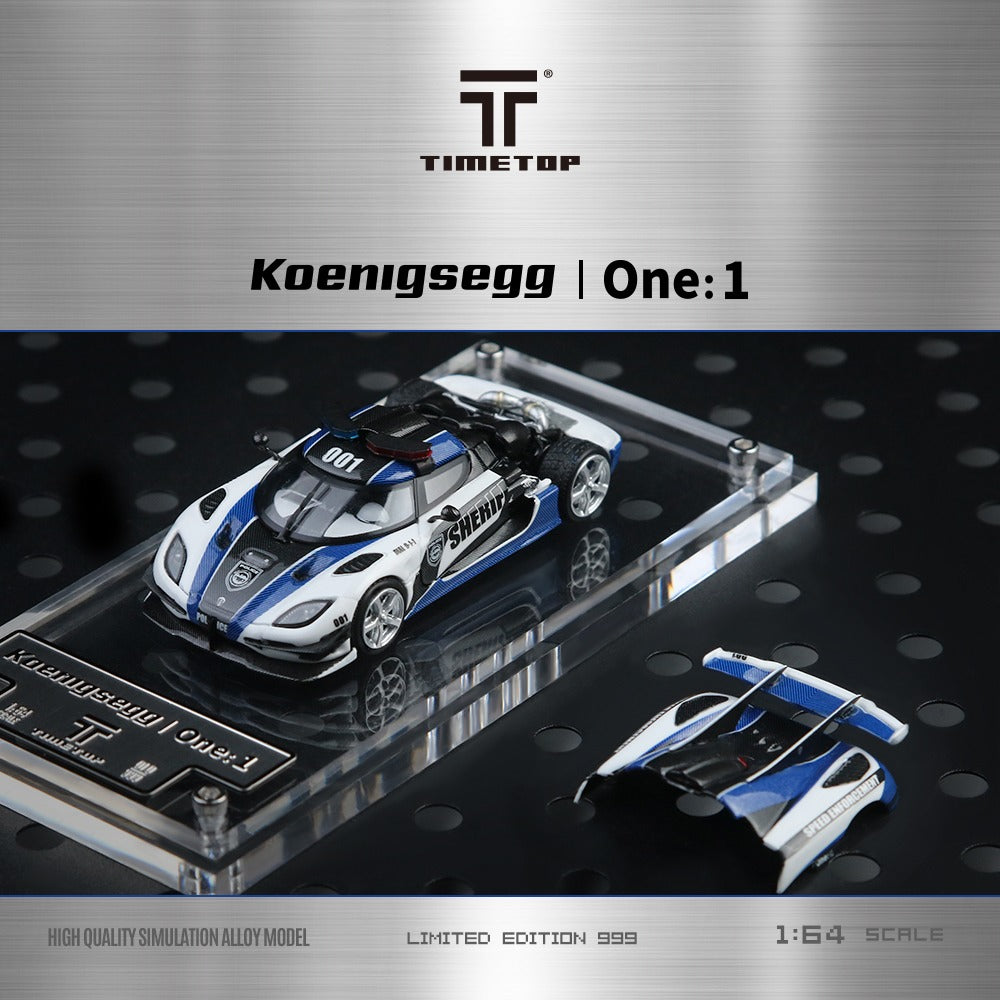 (Pre-Order)(TT644816) Koenigsegg One:1 Police Car