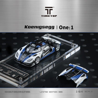 (Pre-Order)(TT644816) Koenigsegg One:1 Police Car