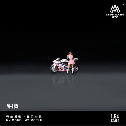 (Pre-Order) (MO222185) Ducati Clown Girl Motorcycle with Figurine