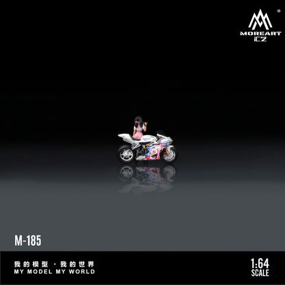 (Pre-Order) (MO222185) Ducati Clown Girl Motorcycle with Figurine