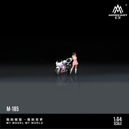 (Pre-Order) (MO222185) Ducati Clown Girl Motorcycle with Figurine