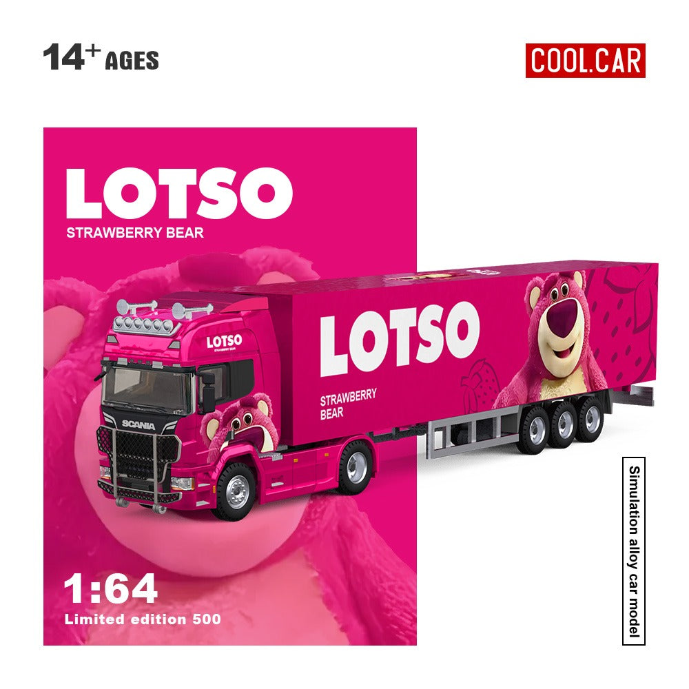 (CC644024) Scania Container Truck - Strawberry Bear