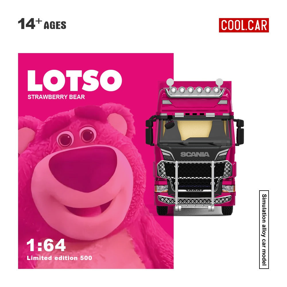 (CC644024) Scania Container Truck - Strawberry Bear