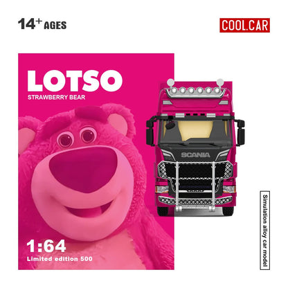 (CC644024) Scania Container Truck - Strawberry Bear