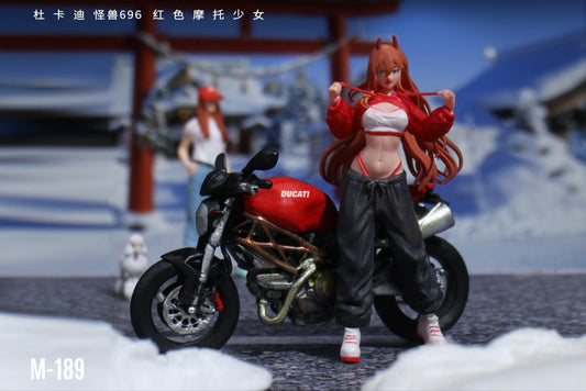 (Pre-Order) (MO222189) Ducati Monster 696 with Red Girl figurine