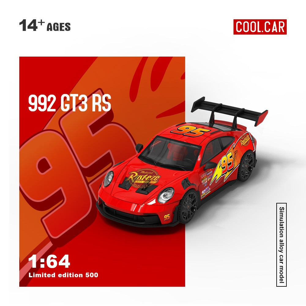 (Pre-Order) (CC644647) Porsche 992 GT3 RS (Lightning McQueen Livery)