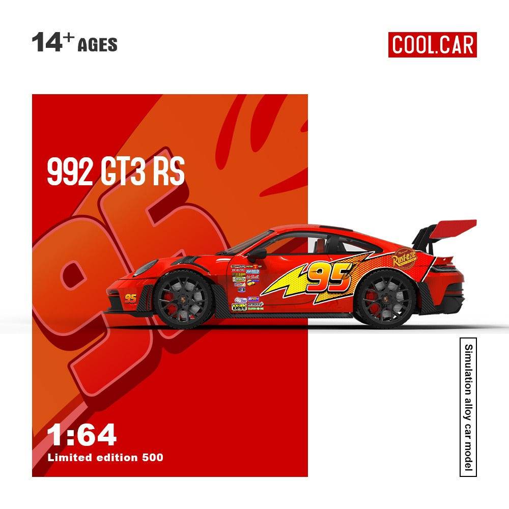 (Pre-Order) (CC644647) Porsche 992 GT3 RS (Lightning McQueen Livery)