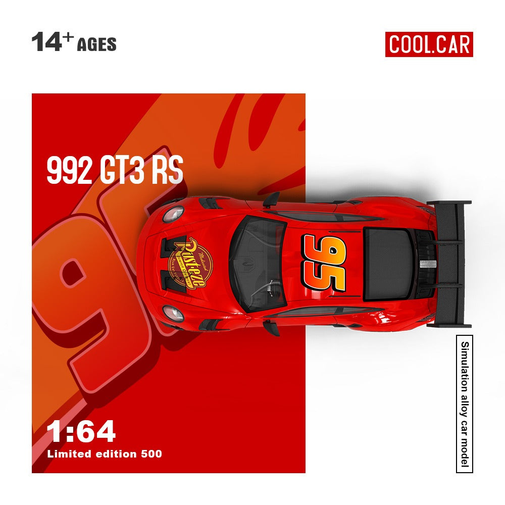 (Pre-Order) (CC644647) Porsche 992 GT3 RS (Lightning McQueen Livery)