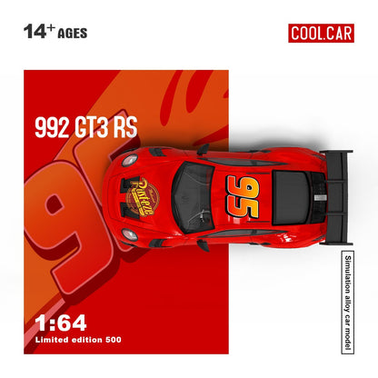 (Pre-Order) (CC644647) Porsche 992 GT3 RS (Lightning McQueen Livery)