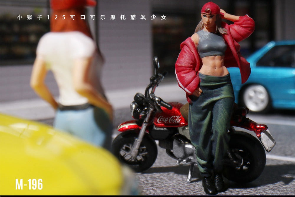 (Pre-Order) (MO222196) Little Monkey 125 Coca-Cola Motorcycle with Resin Figure Model