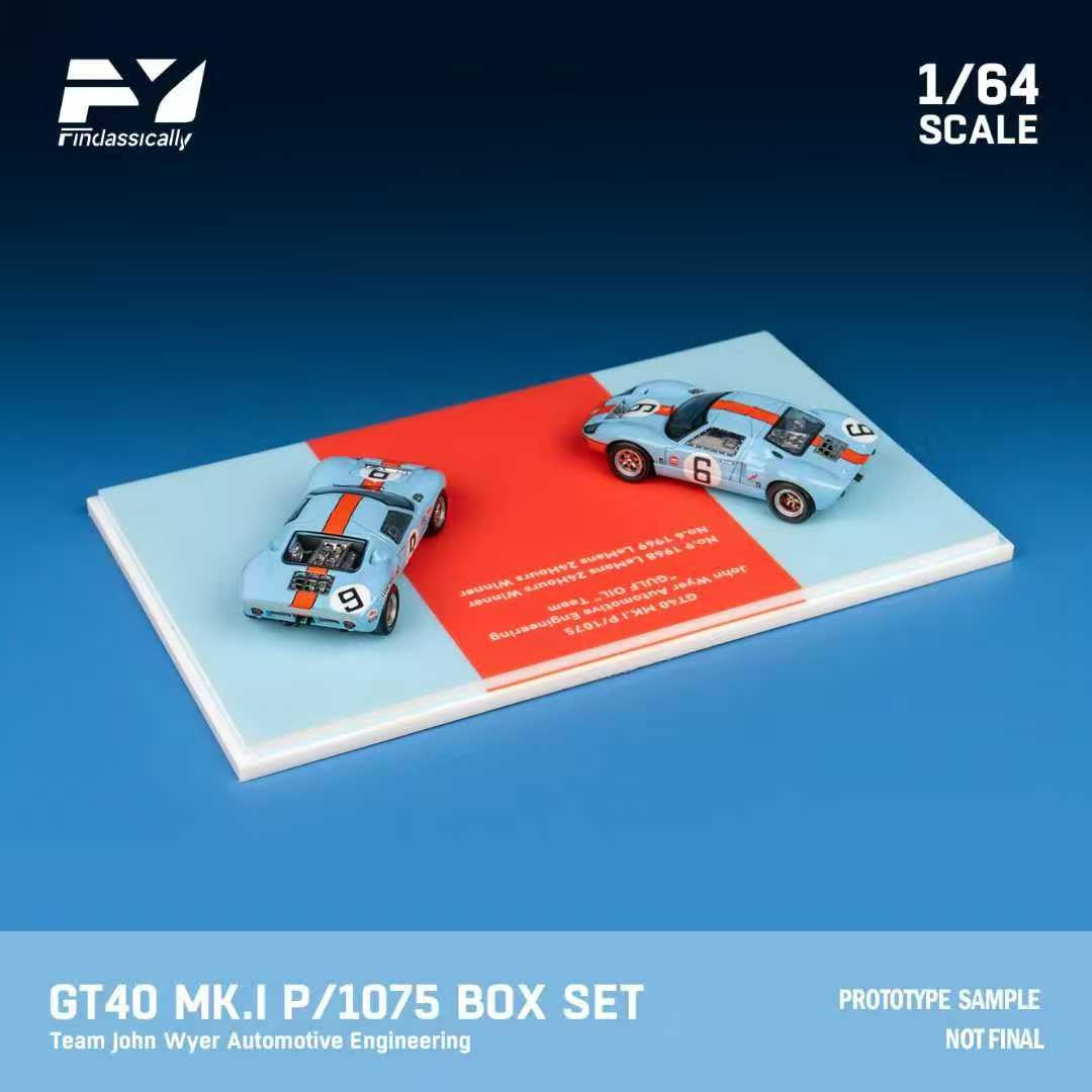(Pre-Order) Finclassically Ford GT40 Mk.I 1968 P/1075 Box set