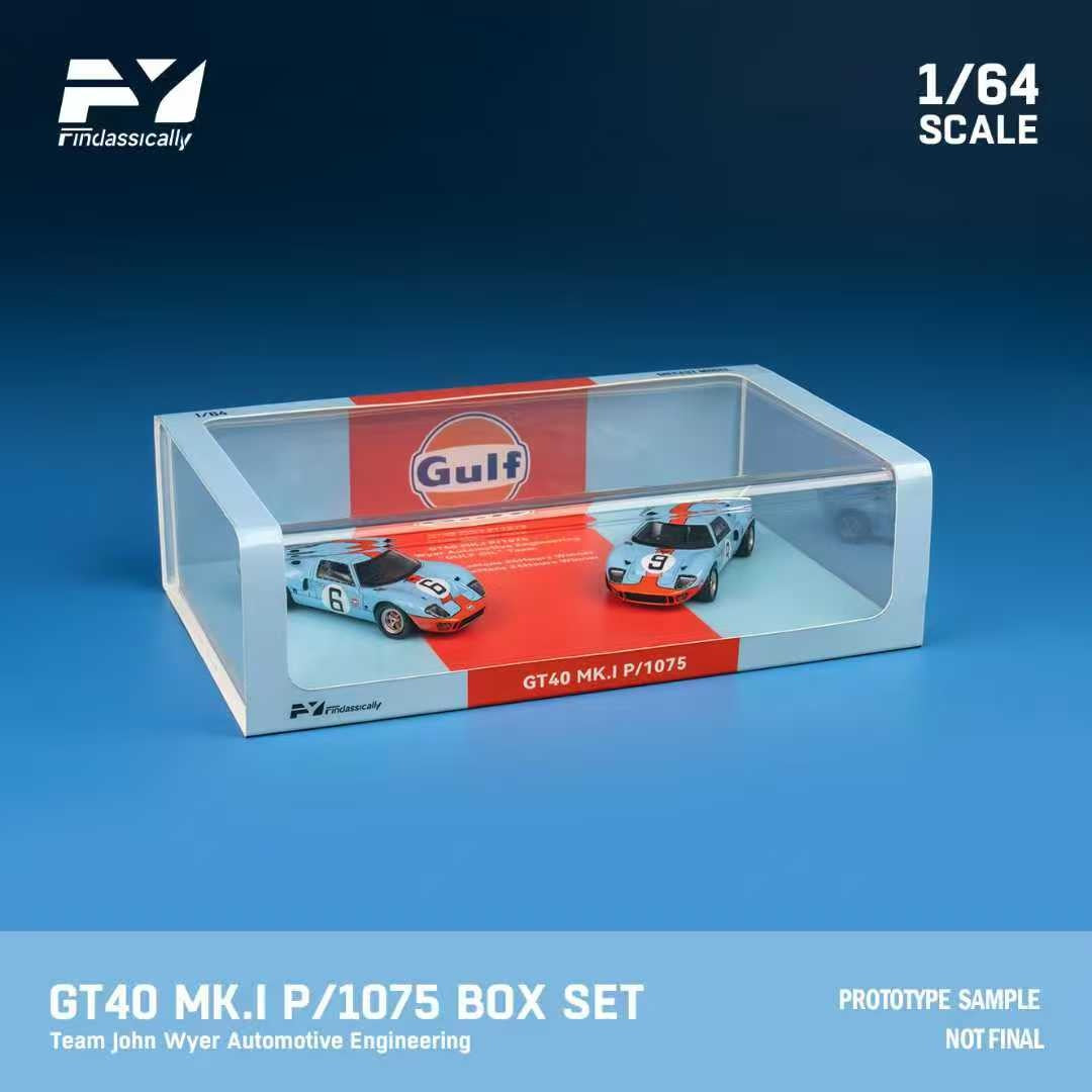 (Pre-Order) Finclassically Ford GT40 Mk.I 1968 P/1075 Box set