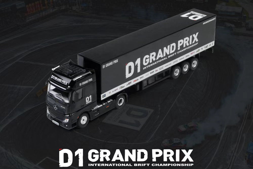 (Pre-Order)(MD646737) Mercedes Actros container truck D1 Black Edge