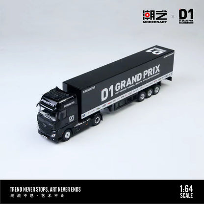 (Pre-Order)(MD646737) Mercedes Actros container truck D1 Black Edge