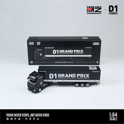 (Pre-Order)(MD646737) Mercedes Actros container truck D1 Black Edge