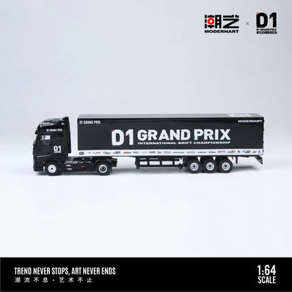 (Pre-Order)(MD646737) Mercedes Actros container truck D1 Black Edge