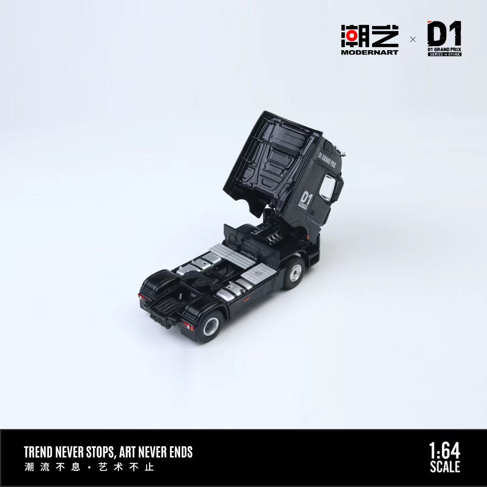 (Pre-Order)(MD646737) Mercedes Actros container truck D1 Black Edge