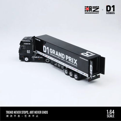 (Pre-Order)(MD646737) Mercedes Actros container truck D1 Black Edge