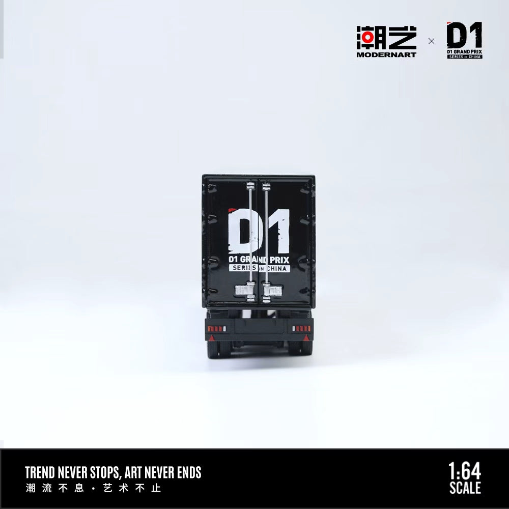 (Pre-Order)(MD646737) Mercedes Actros container truck D1 Black Edge