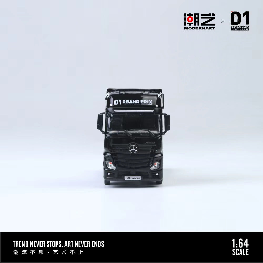 (Pre-Order)(MD646737) Mercedes Actros container truck D1 Black Edge