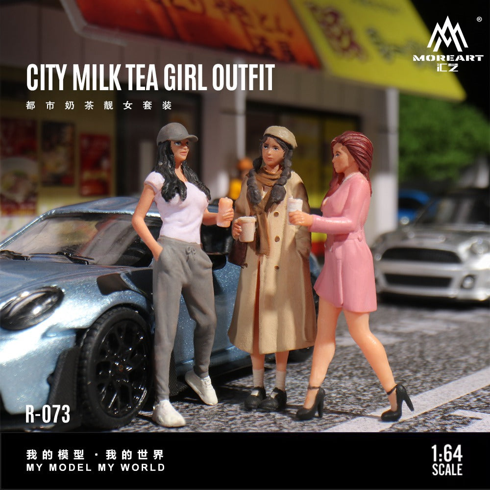 (Pre-Order) (MO223073) Urban Beautiful Girl Set Realistic Resin Models