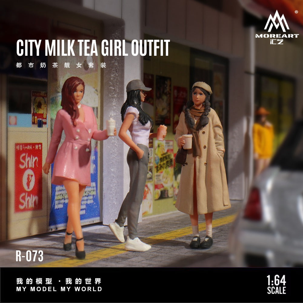 (Pre-Order) (MO223073) Urban Beautiful Girl Set Realistic Resin Models