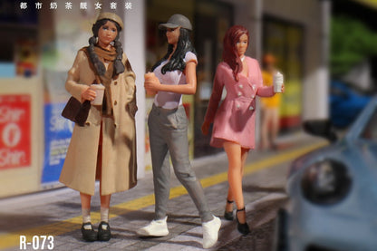 (Pre-Order) (MO223073) Urban Beautiful Girl Set Realistic Resin Models