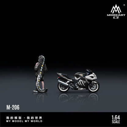 (Pre-Order) (MO222206) Honda CBR1100XX Robo Dragon Motorcycle with Figurine