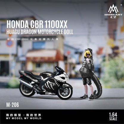 (Pre-Order) (MO222206) Honda CBR1100XX Robo Dragon Motorcycle with Figurine
