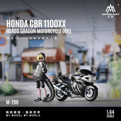 (Pre-Order) (MO222206) Honda CBR1100XX Robo Dragon Motorcycle with Figurine