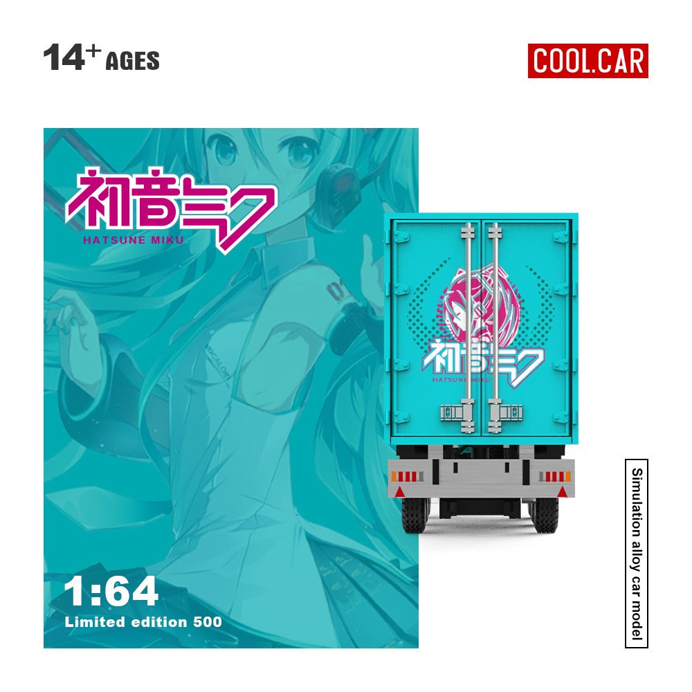 (Pre-Order)(CC646748) Mercedes-Benz Actros container truck (Hatsune Miku Livery)