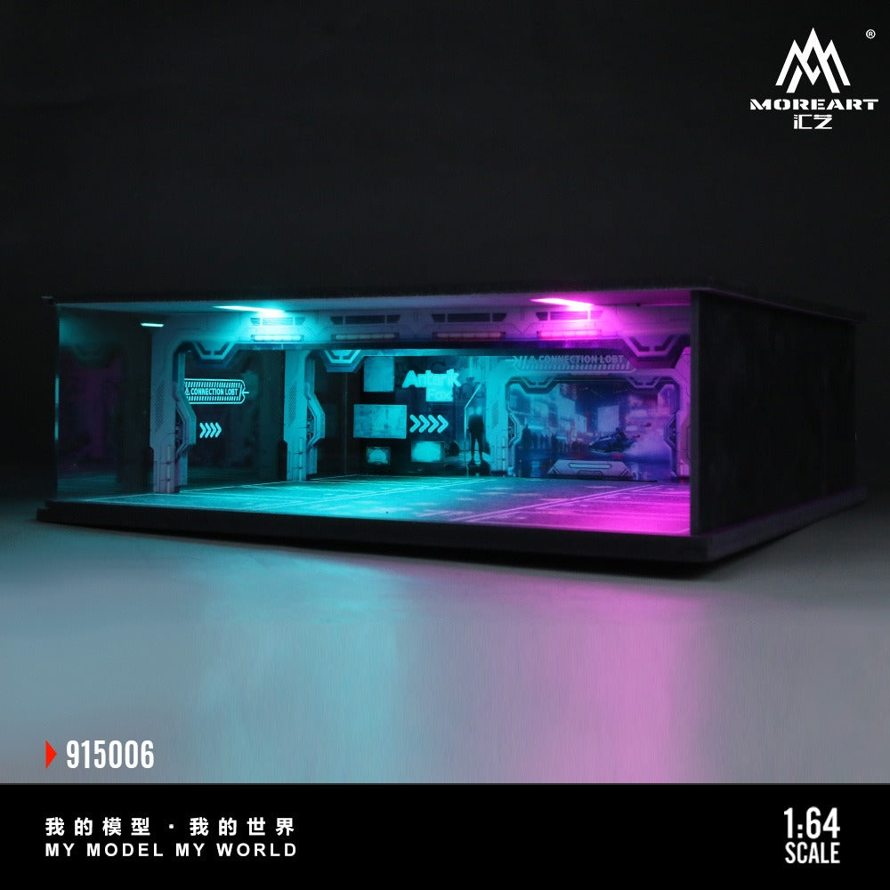 (MO915006) Underground Parking Garage Series Lighted Assembly Scene Model