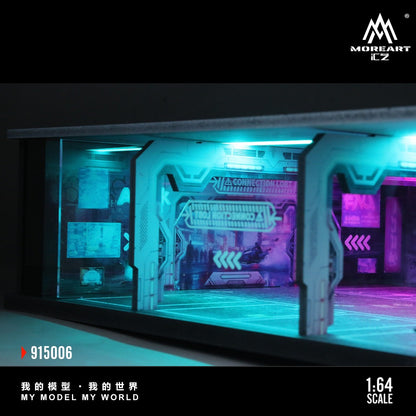 (MO915006) Underground Parking Garage Series Lighted Assembly Scene Model