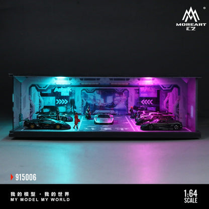 (MO915006) Underground Parking Garage Series Lighted Assembly Scene Model