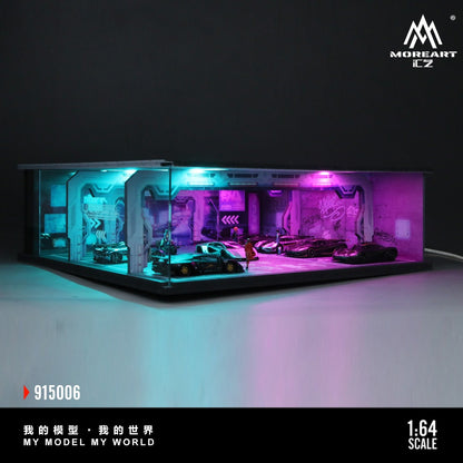 (MO915006) Underground Parking Garage Series Lighted Assembly Scene Model