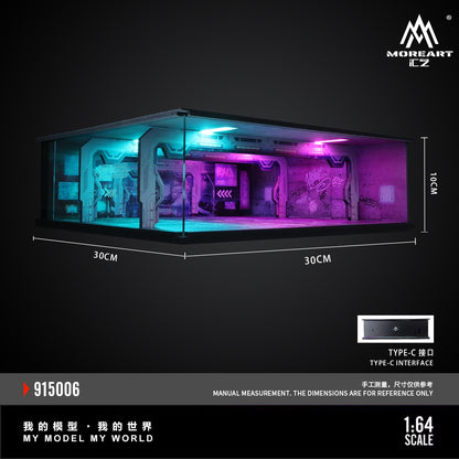 (MO915006) Underground Parking Garage Series Lighted Assembly Scene Model