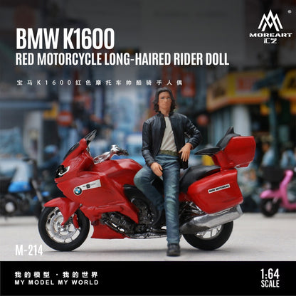 (Pre-Order) (MO222214) BMW K1600 Red Motorcycle Cool Rider Figurine Resin Model