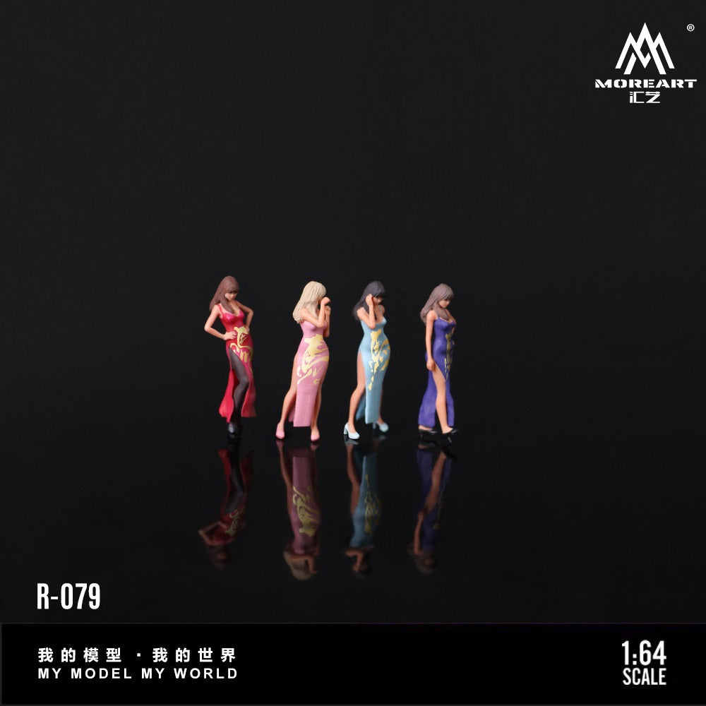 (Pre-Order) (MO223079) Fire Horse Bestowing Blessings Car Model Four Sisters Set