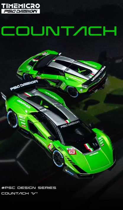 (Pre-Order) (TM647706) TimeMicro × PSC DESIGN Countach (Metallic Green)