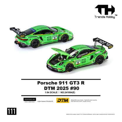 (Pre-Order)(241084(E)) Trends Hobby 1:64 Porsche 911 GT3 R - DTM 2025 #90