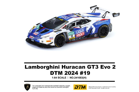 (Pre-Order)(241083(H)) Trends Hobby 1:64 Lamborghini Huracan GT3 Evo 2 - DTM 2024 #19