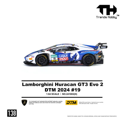 (Pre-Order)(241083(H)) Trends Hobby 1:64 Lamborghini Huracan GT3 Evo 2 - DTM 2024 #19