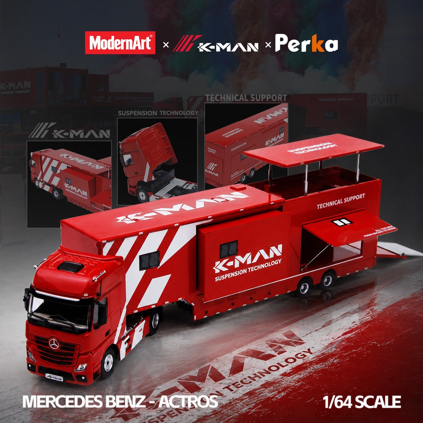 (Pre-Order) (MD801001) Mercedes Actros Komman race service vehicle