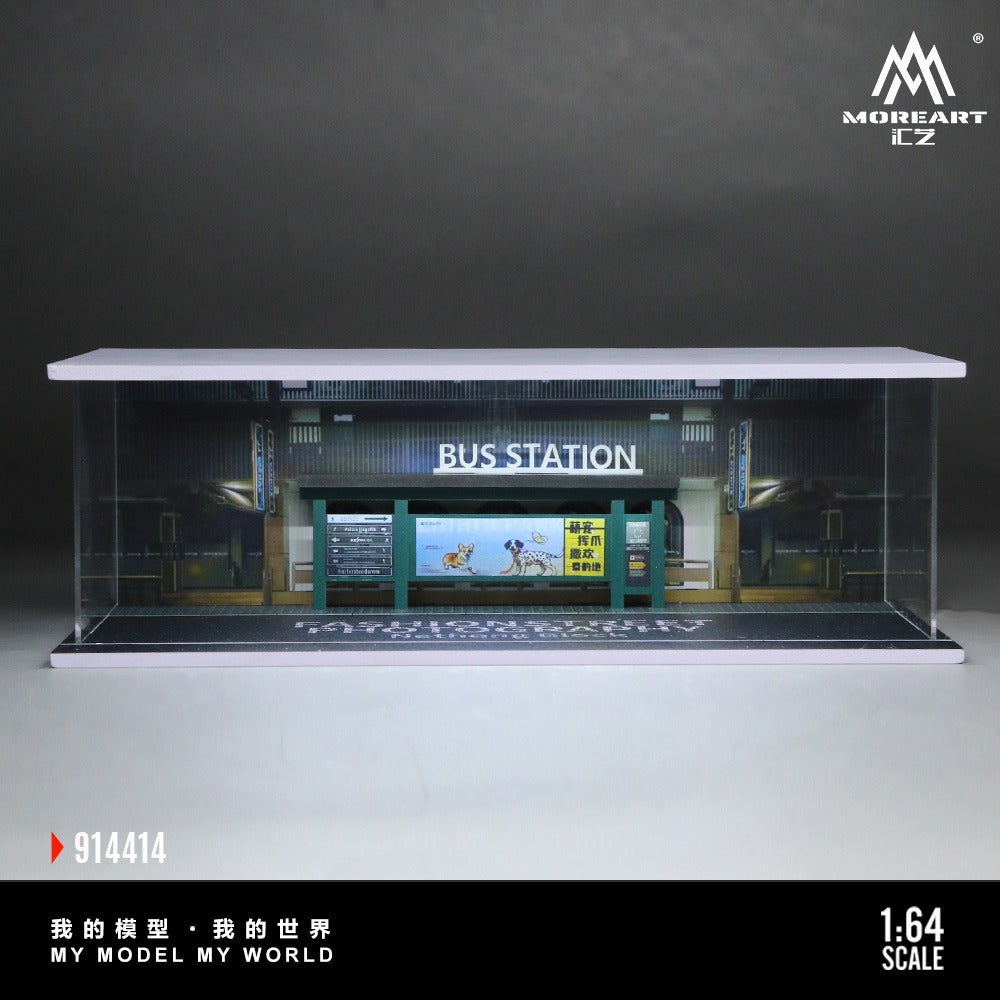 (MO914414) Bus Stop - Lighted Scene