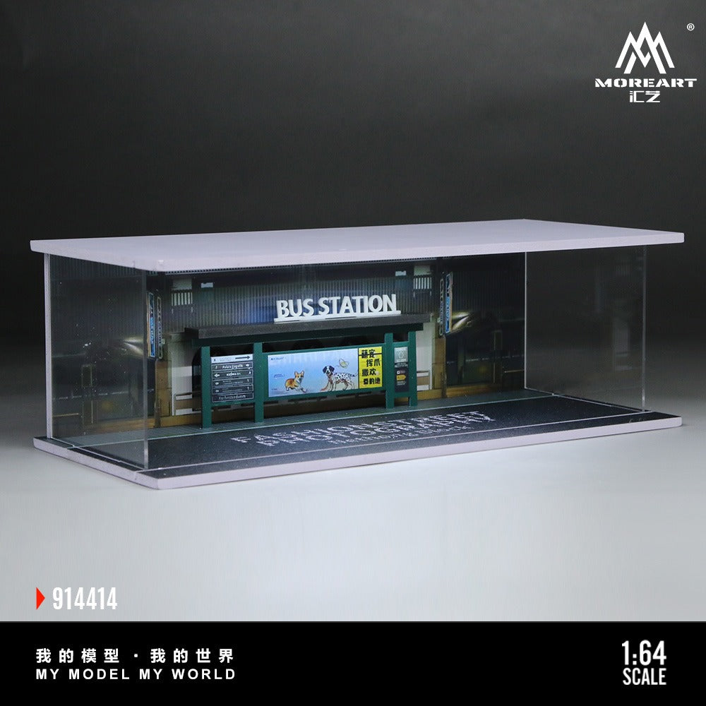 (MO914414) Bus Stop - Lighted Scene