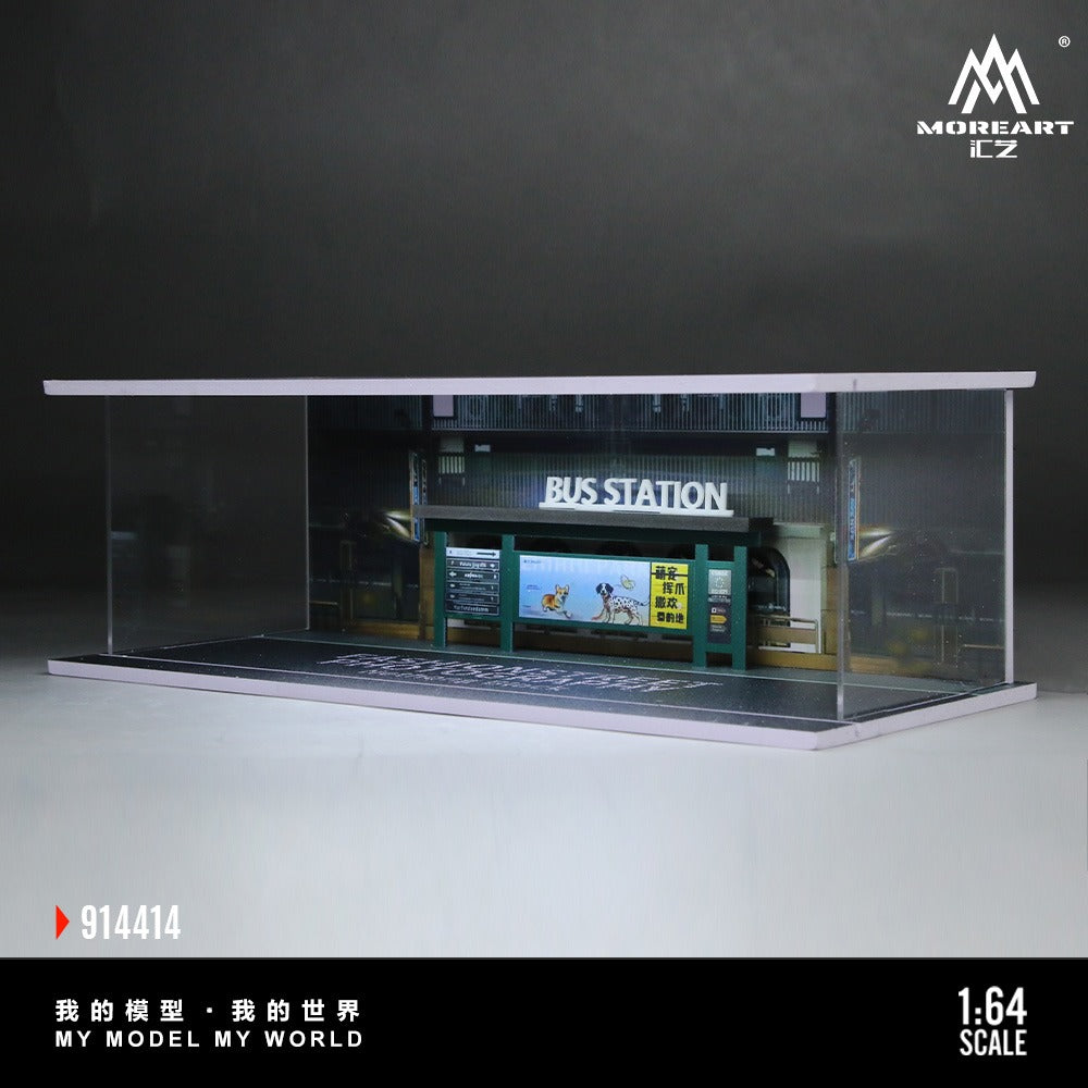 (MO914414) Bus Stop - Lighted Scene